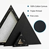 black canvas frame